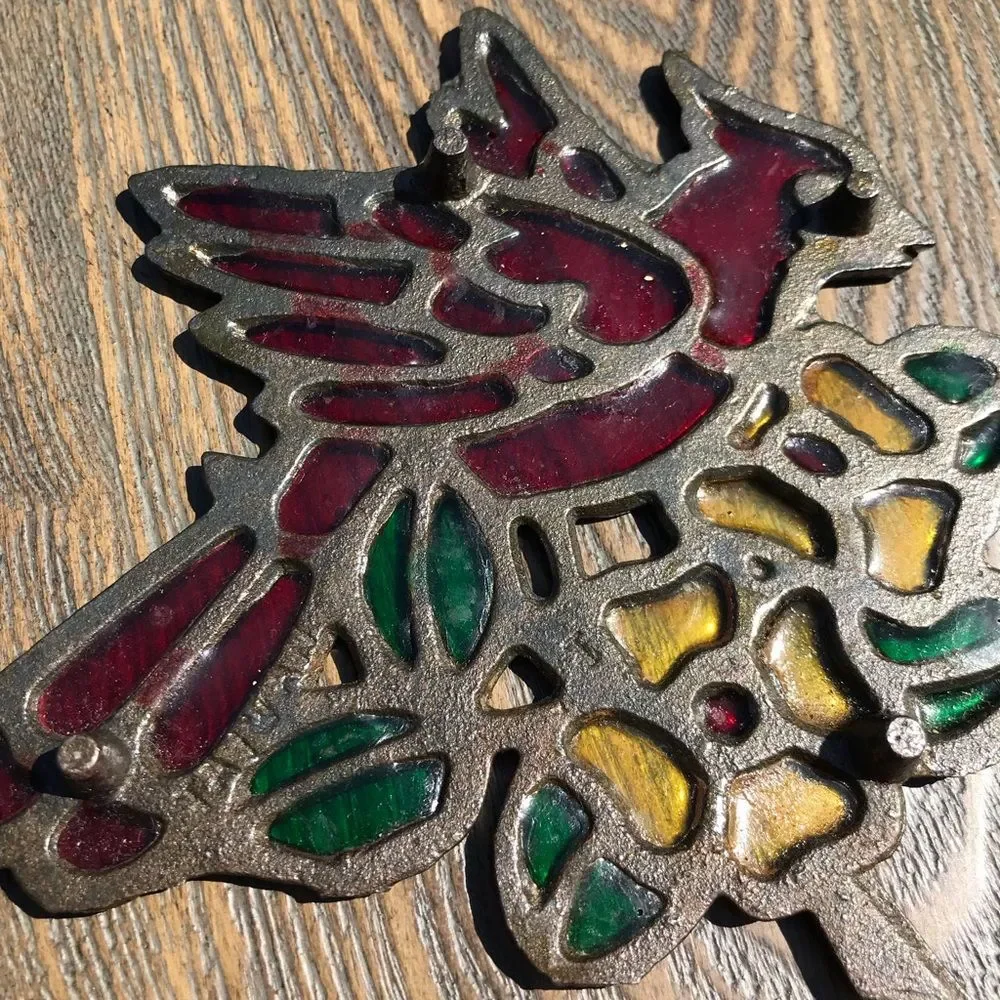 Cast iron cardinal trivets 🖤 vintage 🖤 antique 🖤
